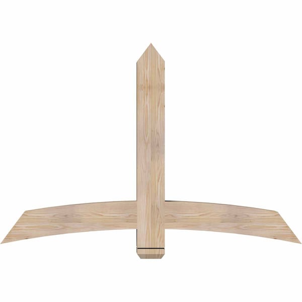 Ekena Millwork Bellingham Smooth Timber Gable Bracket, Douglas Fir, 60"W x 40"H x 5 1/2"D x 5 1/2"F, 16/12 Pitch GBW060X40X0606BEL00SDF - main